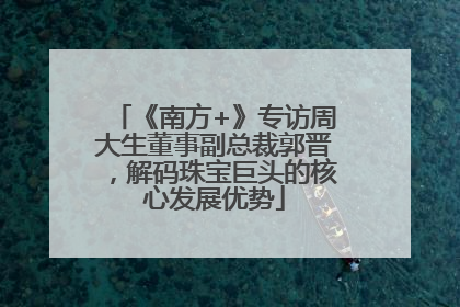 《南方+》专访周大生董事副总裁郭晋，解码珠宝巨头的核心发展优势