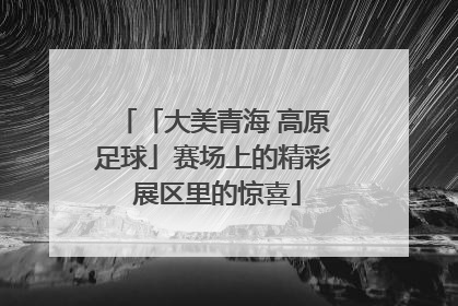 「大美青海 高原足球」赛场上的精彩 展区里的惊喜