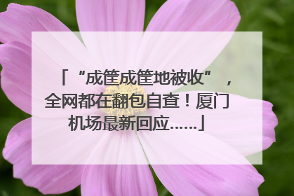 “成筐成筐地被收”，全网都在翻包自查！厦门机场最新回应……