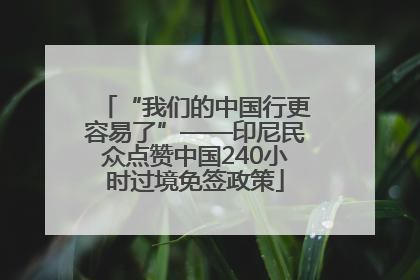 “我们的中国行更容易了”——印尼民众点赞中国240小时过境免签政策