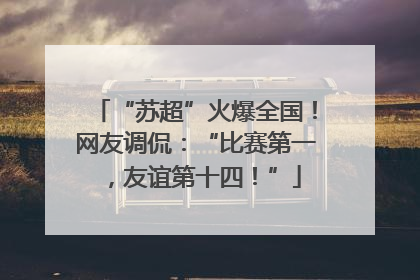 “苏超”火爆全国！网友调侃：“比赛第一，友谊第十四！”