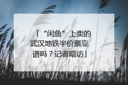 “闲鱼”上卖的武汉地铁半价票靠谱吗？记者暗访