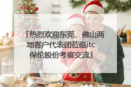 热烈欢迎东莞、佛山两地客户代表团莅临itc保伦股份考察交流