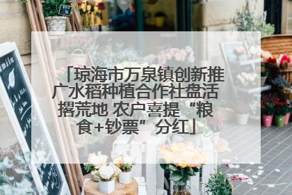 琼海市万泉镇创新推广水稻种植合作社盘活撂荒地 农户喜提“粮食+钞票”分红