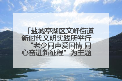 盐城亭湖区文峰街道新时代文明实践所举行“老少同声爱国情 同心奋进新征程”为主题的红色文化活动