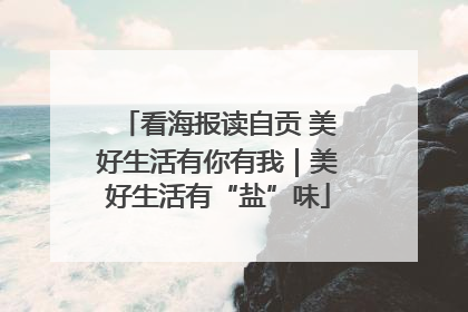 看海报读自贡 美好生活有你有我｜美好生活有“盐”味