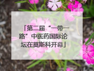 第二届“一带一路”中医药国际论坛在莫斯科开幕