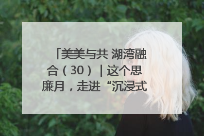 美美与共 湖湾融合（30）｜这个思廉月，走进“沉浸式”清风课堂