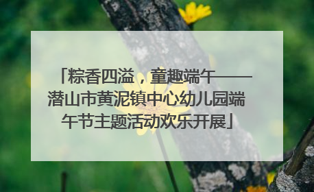 粽香四溢，童趣端午——潜山市黄泥镇中心幼儿园端午节主题活动欢乐开展