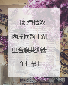 粽香情浓·两岸同韵丨湖里台胞共迎端午佳节