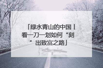 绿水青山的中国丨看一刀一划如何“刻”出致富之路