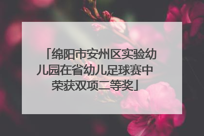 绵阳市安州区实验幼儿园在省幼儿足球赛中荣获双项二等奖