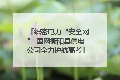 织密电力“安全网” 国网衡阳县供电公司全力护航高考
