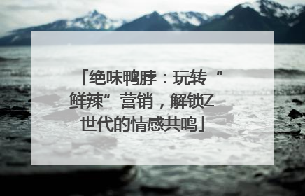 绝味鸭脖：玩转“鲜辣”营销，解锁Z世代的情感共鸣