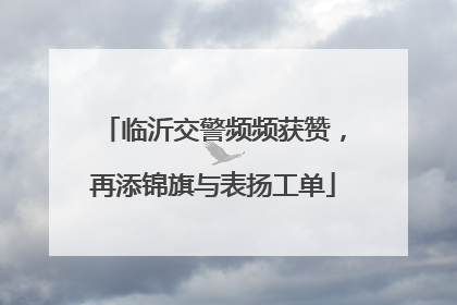 临沂交警频频获赞，再添锦旗与表扬工单