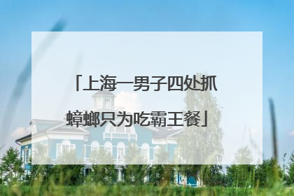 上海一男子四处抓蟑螂只为吃霸王餐