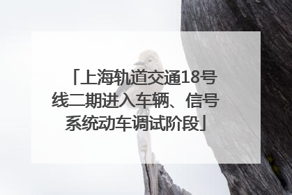 上海轨道交通18号线二期进入车辆、信号系统动车调试阶段