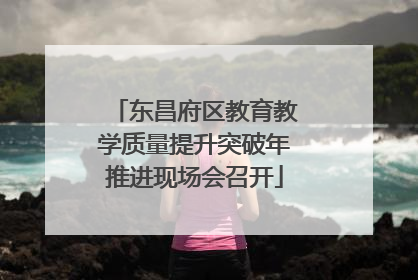 东昌府区教育教学质量提升突破年推进现场会召开