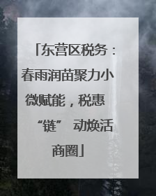 东营区税务：春雨润苗聚力小微赋能，税惠 “链” 动焕活商圈