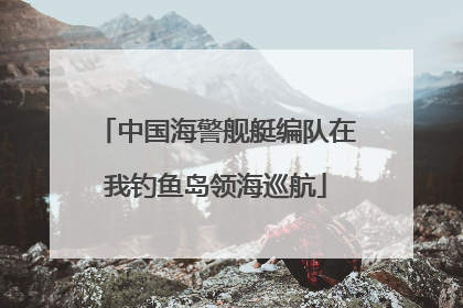 中国海警舰艇编队在我钓鱼岛领海巡航