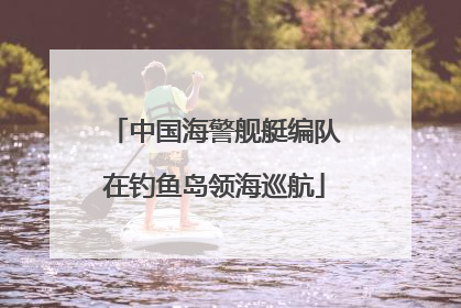 中国海警舰艇编队在钓鱼岛领海巡航