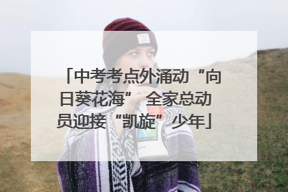 中考考点外涌动“向日葵花海” 全家总动员迎接“凯旋”少年