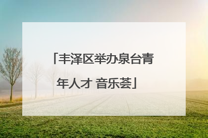 丰泽区举办泉台青年人才 音乐荟