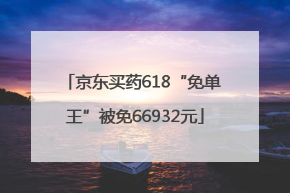 京东买药618“免单王”被免66932元