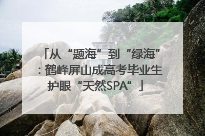 从“题海”到“绿海”：鹤峰屏山成高考毕业生护眼“天然SPA”
