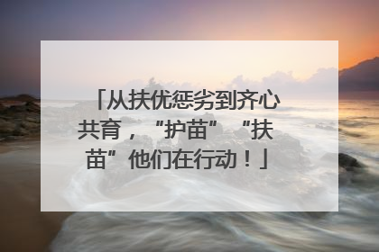 从扶优惩劣到齐心共育，“护苗”“扶苗”他们在行动！