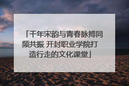 千年宋韵与青春脉搏同频共振 开封职业学院打造行走的文化课堂