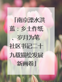 南京溧水洪蓝：乡土作纸、岁月为笔 社区书记二十九载描绘发展新画卷