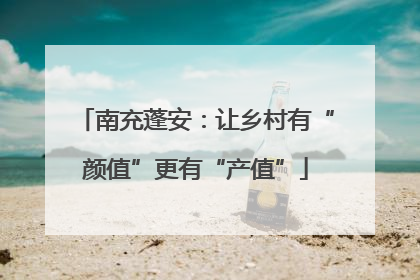 南充蓬安：让乡村有“颜值”更有“产值”