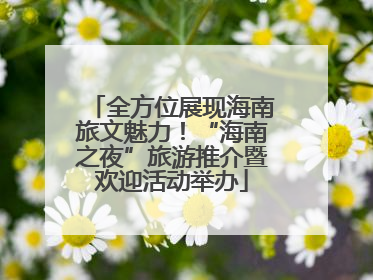 全方位展现海南旅文魅力！“海南之夜”旅游推介暨欢迎活动举办