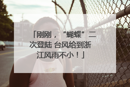 刚刚，“蝴蝶”二次登陆 台风给到浙江风雨不小！