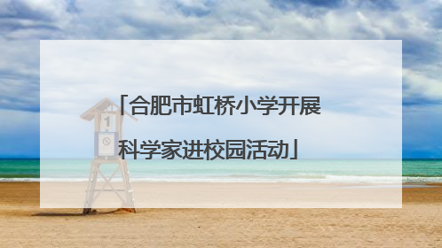 合肥市虹桥小学开展科学家进校园活动