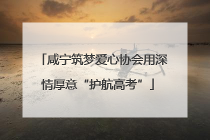 咸宁筑梦爱心协会用深情厚意“护航高考”