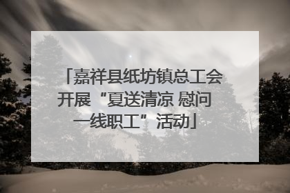 嘉祥县纸坊镇总工会开展“夏送清凉 慰问一线职工”活动
