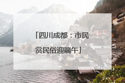 四川成都：市民赏民俗迎端午