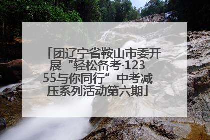 团辽宁省鞍山市委开展“轻松备考·12355与你同行”中考减压系列活动第六期