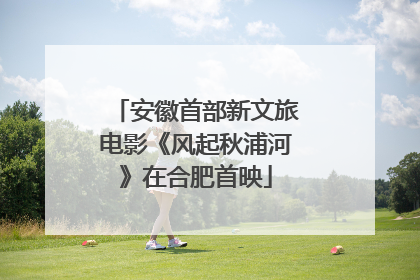 安徽首部新文旅电影《风起秋浦河》在合肥首映
