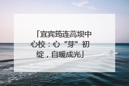 宜宾筠连蒿坝中心校：心“芽”初绽，自暖成光
