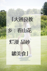 大通良教乡：看山花烂漫 品砂罐美食