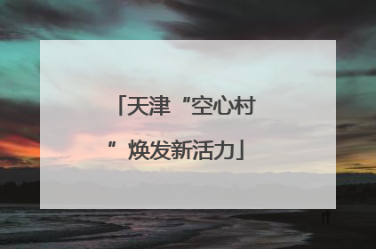 天津“空心村”焕发新活力