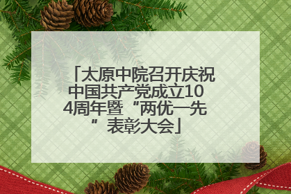 太原中院召开庆祝中国共产党成立104周年暨“两优一先”表彰大会
