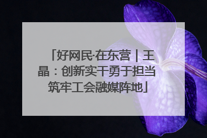 好网民·在东营｜王晶：创新实干勇于担当 筑牢工会融媒阵地
