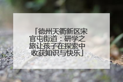 德州天衢新区宋官屯街道：研学之旅让孩子在探索中收获知识与快乐