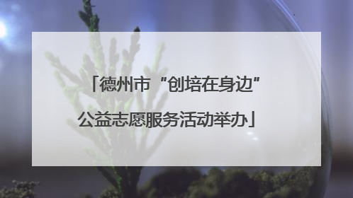 德州市“创培在身边”公益志愿服务活动举办