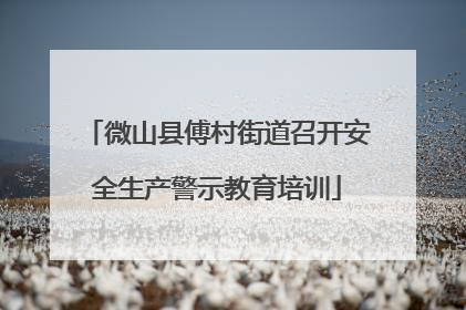 微山县傅村街道召开安全生产警示教育培训