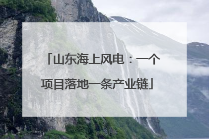 山东海上风电：一个项目落地一条产业链